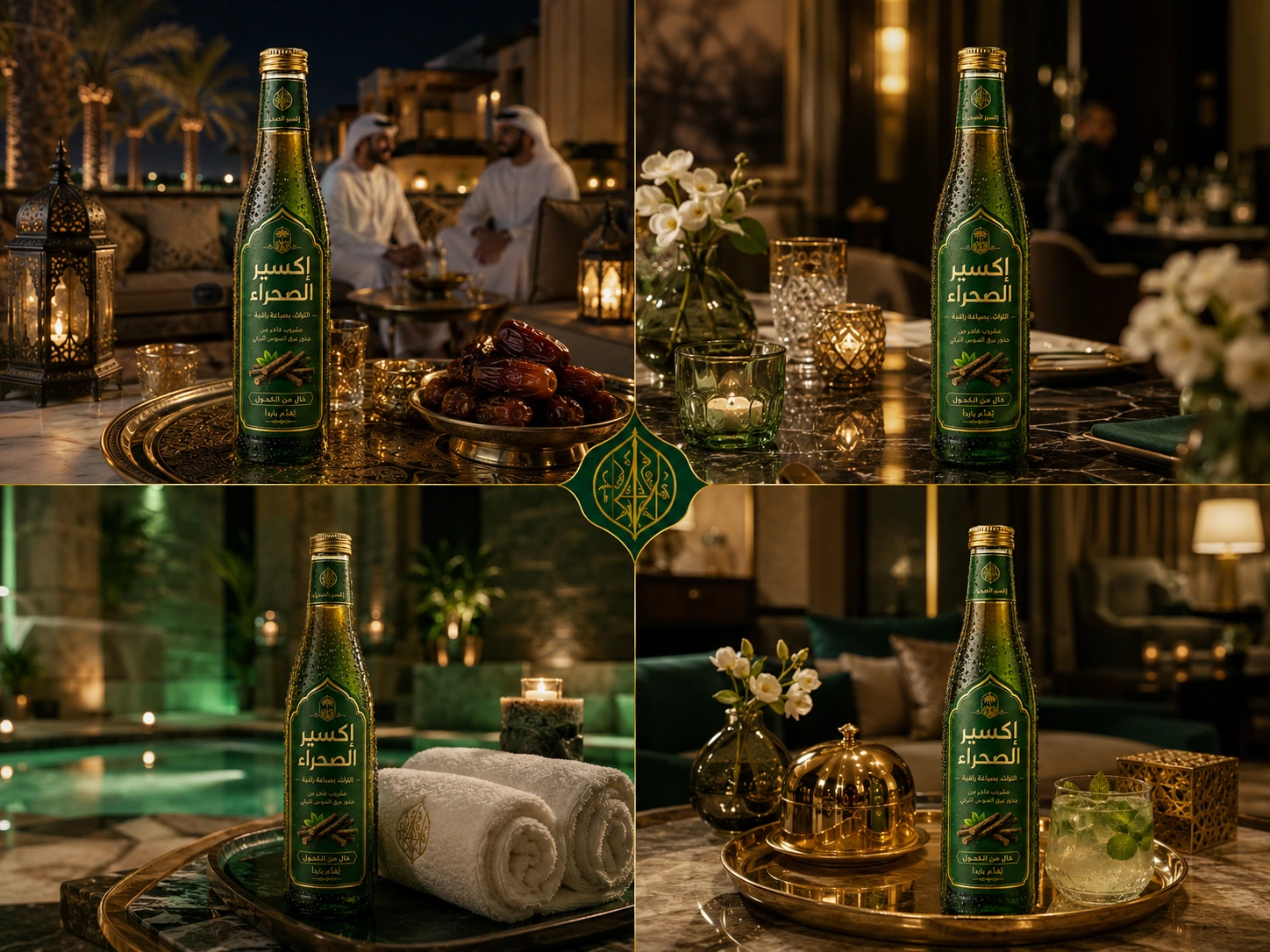 Lüks otel, spa ve majlis servis alanlarında Desert Elixir yerleşimi